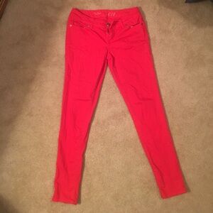 The Limited Size 4 Red Denim Pants